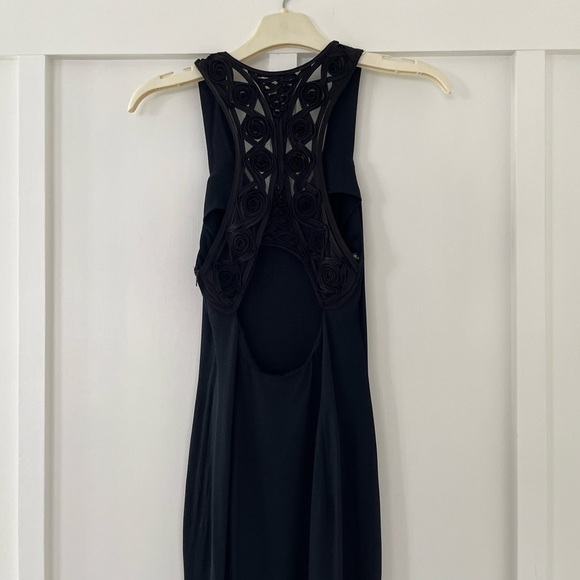 Jessica McClintock Gunne Sax Vintage Dress Open Back Prom Maxi Sz L - Picture 5 of 7